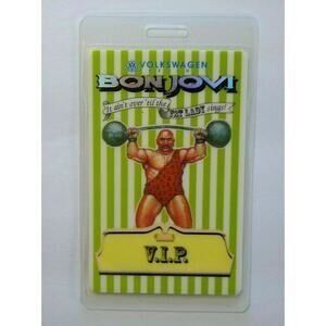 Bon Jovi Backstage Pass Original 1993 It Ain't Over Til The Fat Lady Sings Tour